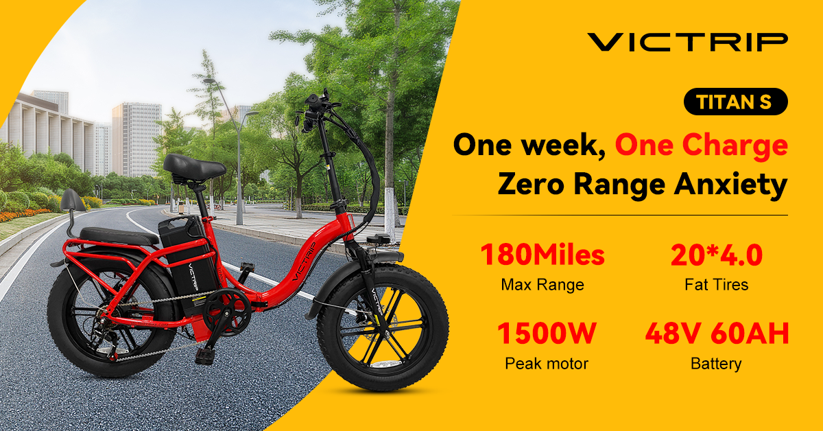 Red Electric Bike For Adults | VICTRIP