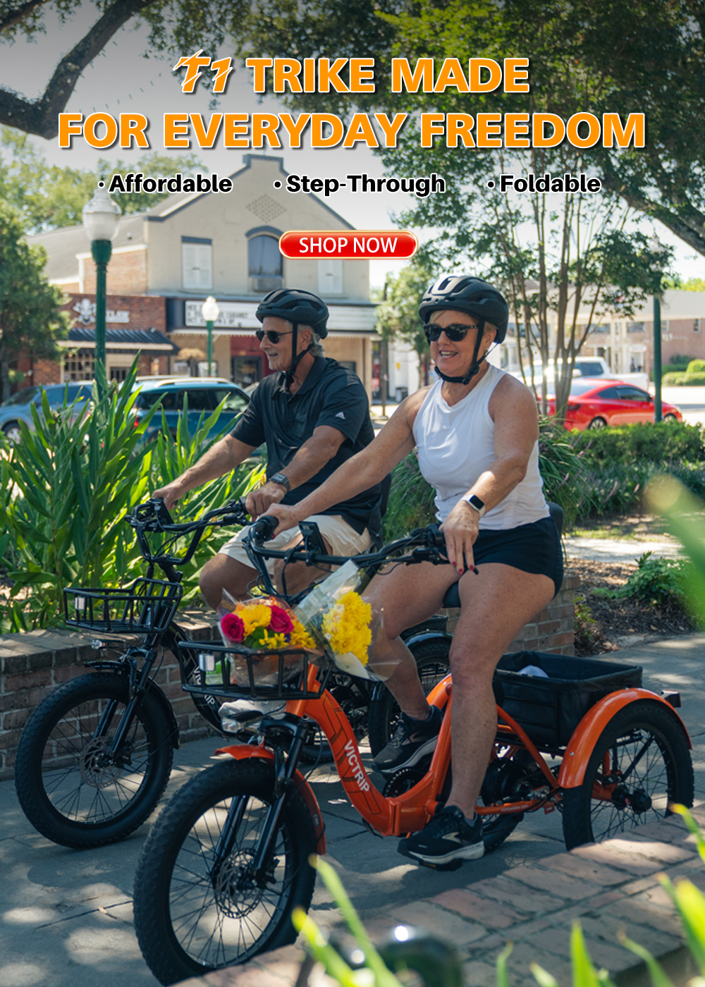 Electric Tricycle Trike Folding | VICTRIP