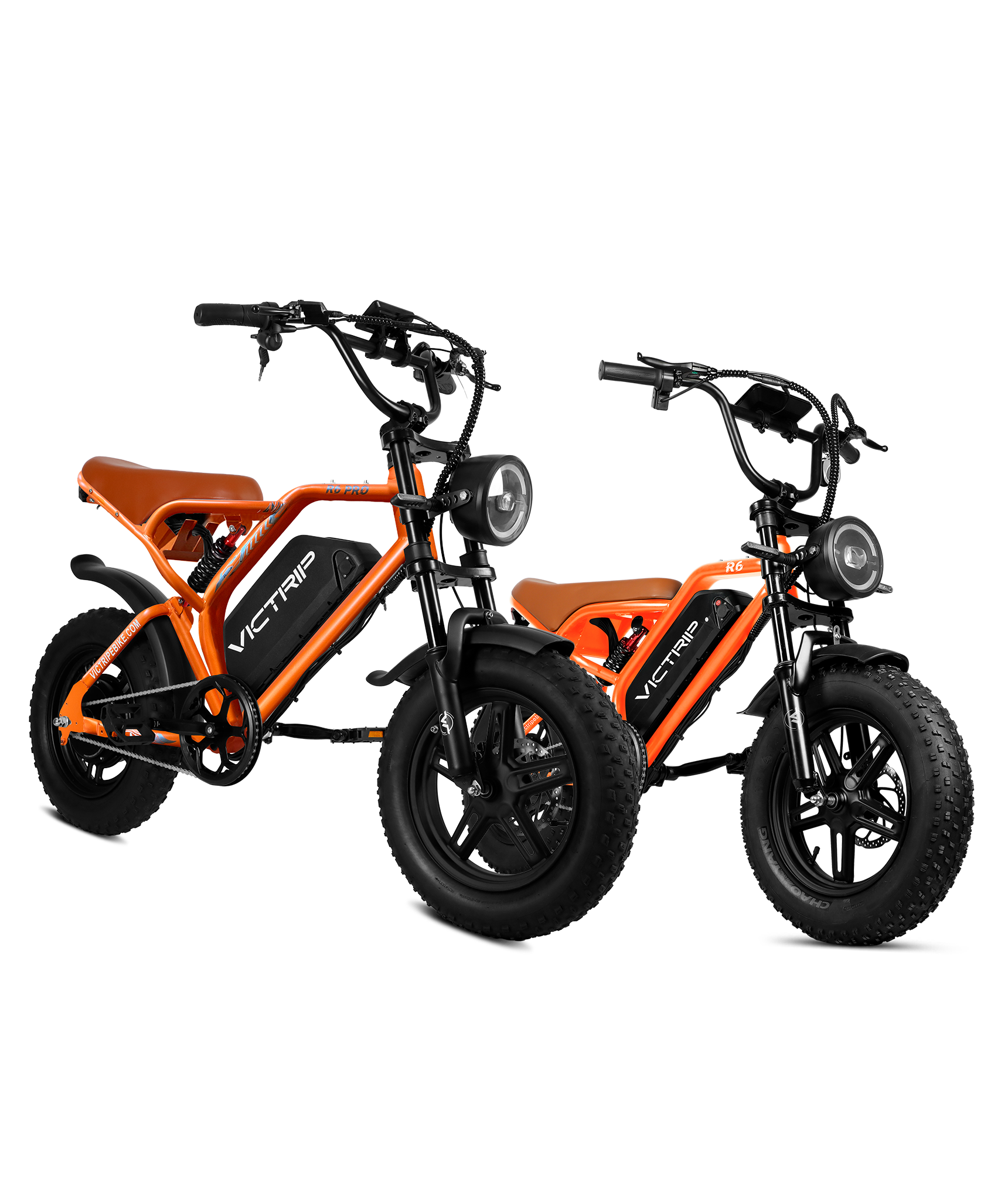 Orange Moped Style Motorcycles | VICTRIP
