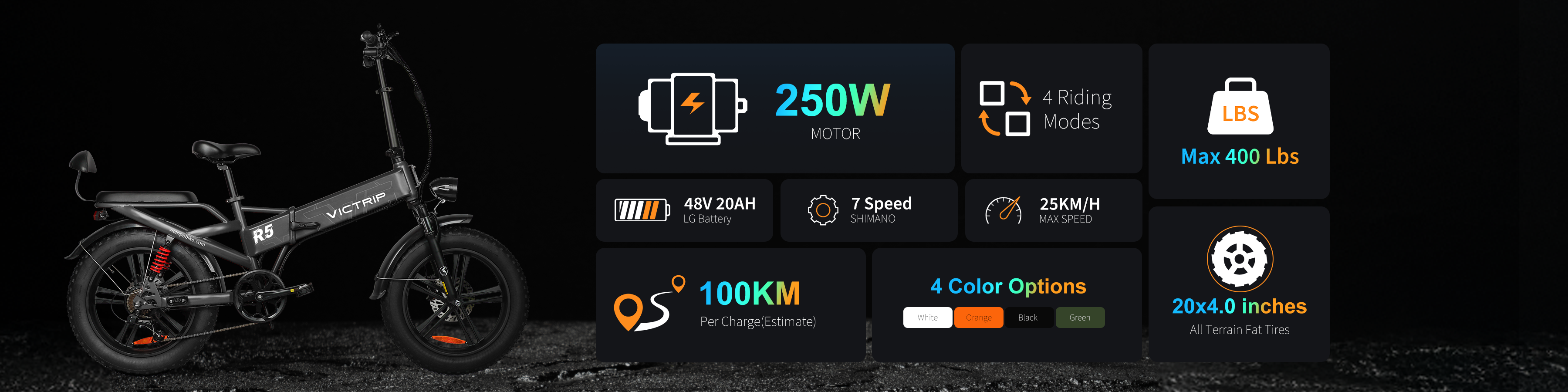 Step Folding Electric Bike 250w | VICTRIP