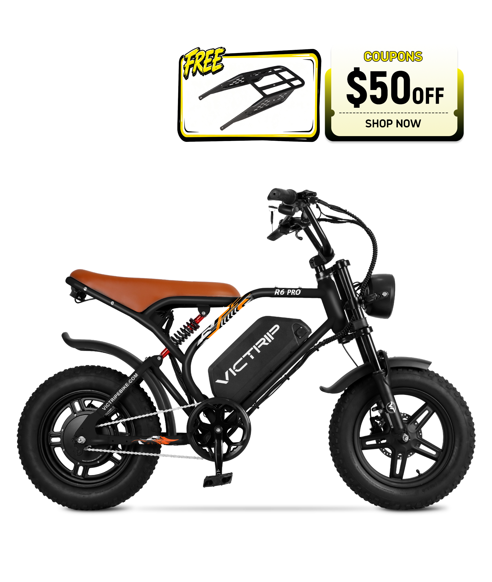 Full Suspension Moped Electric Bikes | VICTRIP