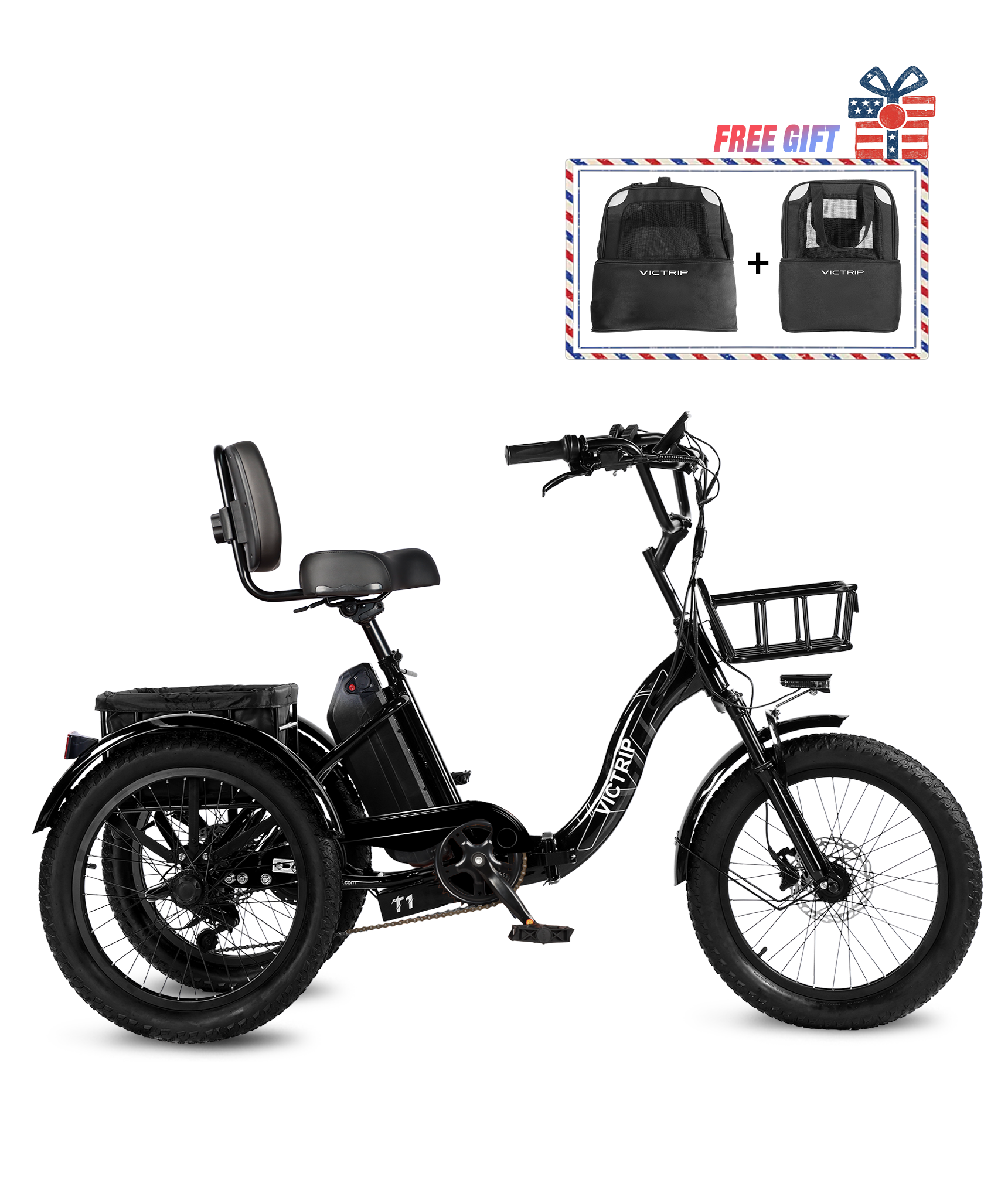 Electric Three Wheel Bikes For Adults | VICTRIP