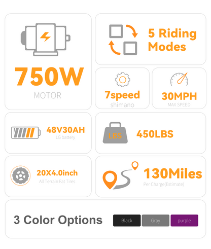 750W Ebike Fat Tire | VICTRIP