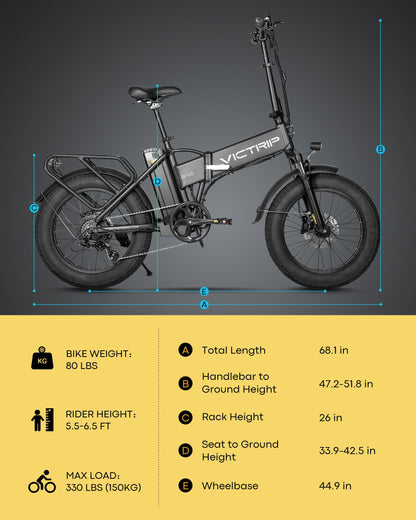 VICTRIP® Janus2.0&Janus ES 2.0 Foldable Ebike