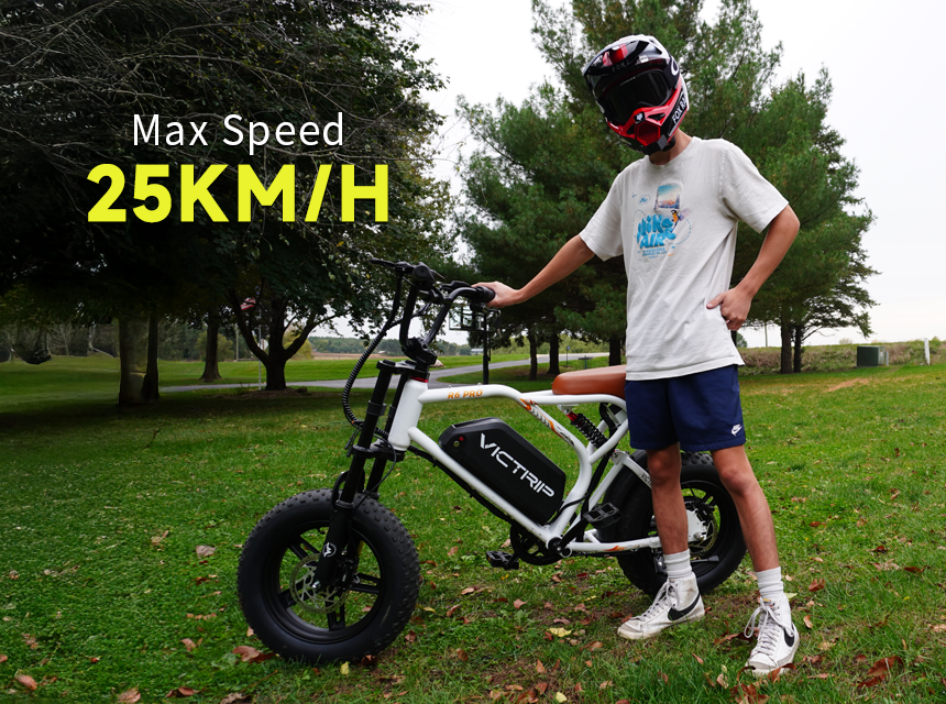 Fat Tire Moped Electric Bike for Teens | VICTRIP ​ 