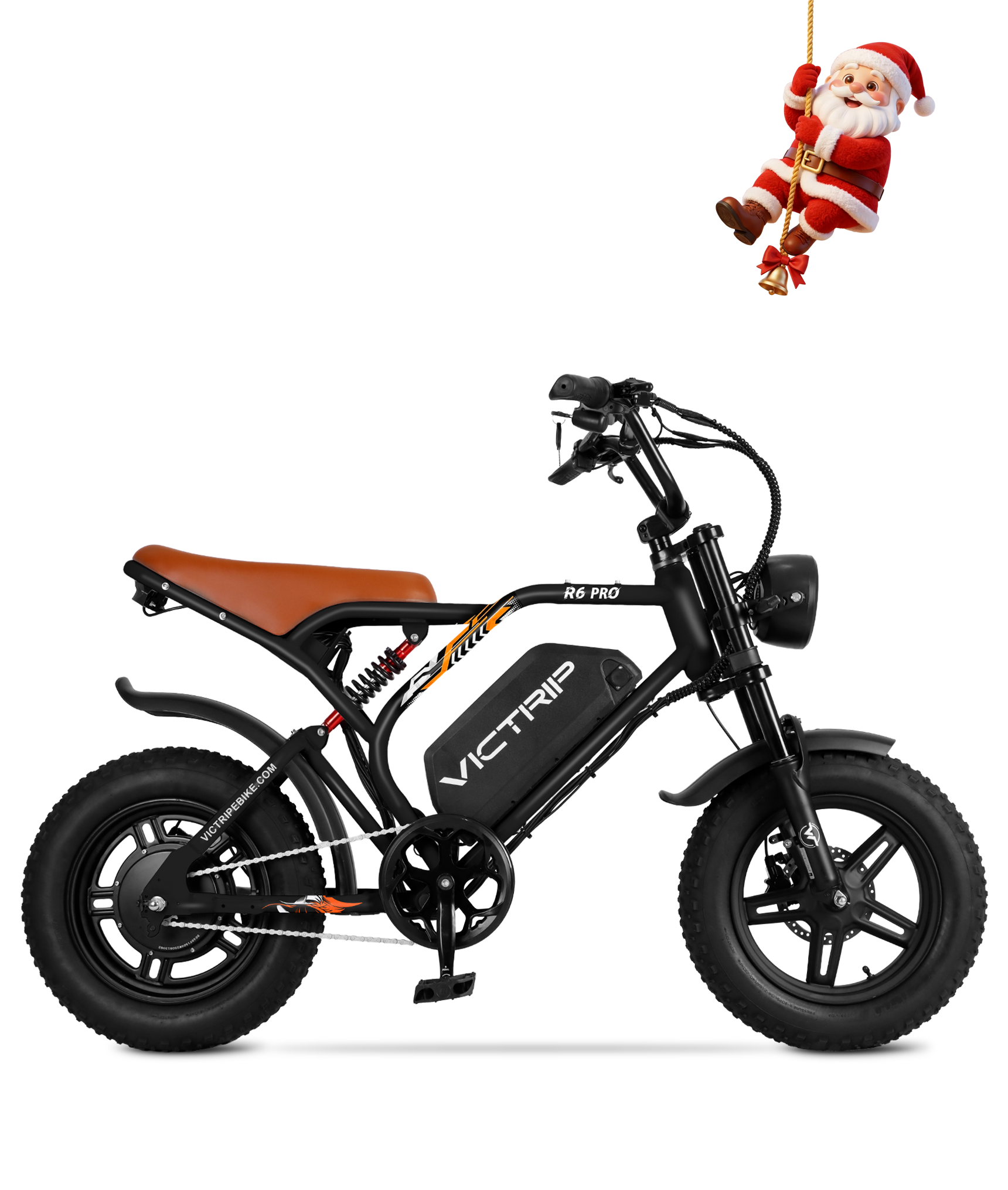 VICTRIP®R6 Pro - 1500W Full Suspension Moped Style EBike
