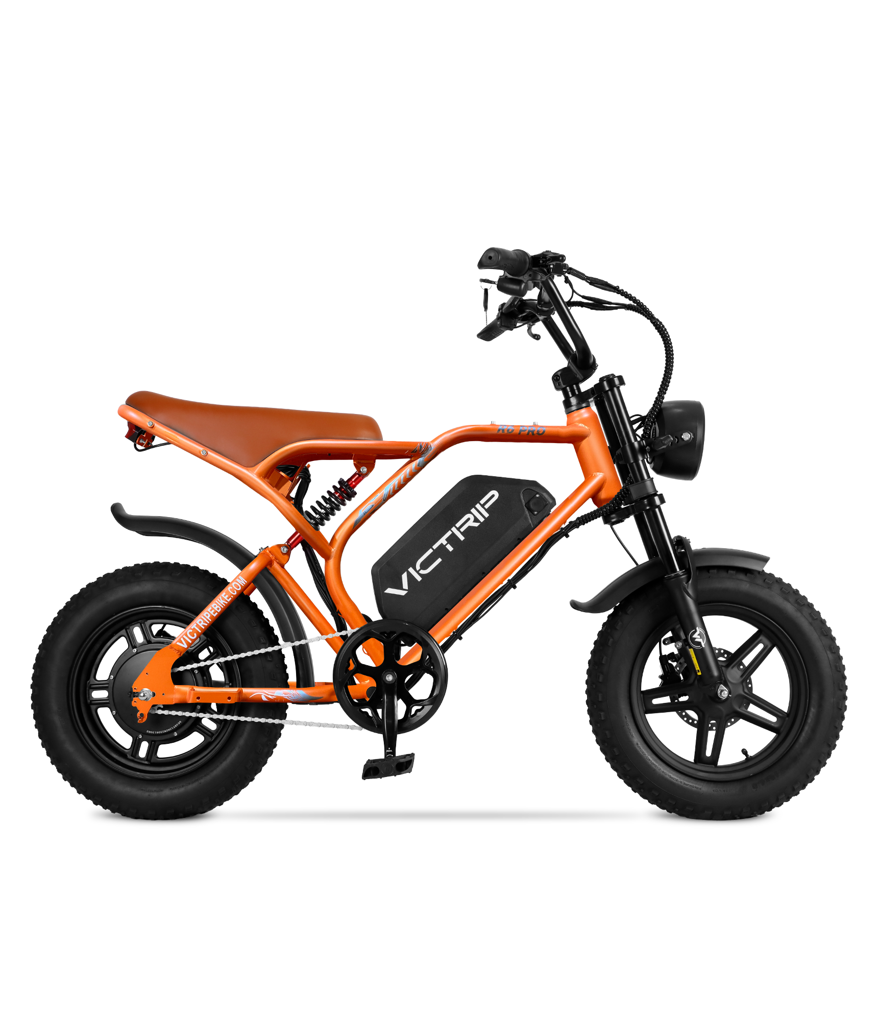 orange electric bicycle for teenager​ | victrip